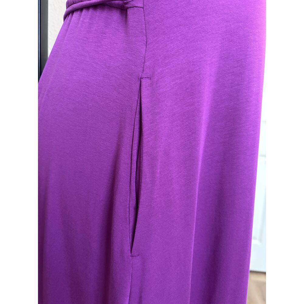 Eileen Fisher - NWOT Jersey Blend Tie Waist Tank Dress Size Small - Picture 4 of 13